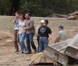 Julia Roberts et Ewan McGregor sur le tournage d'August: Osage County en octobre 2012.