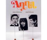 Affiche du téléfilm Anna, avec Anna Karina, Serge Gainsbourg et Jean-Claude Brialy (1967)