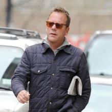 Kiefer Sutherland à New York le 23 avril 2013.