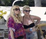  Jessica Simpson lors de l'anniversaire de sa fille Maxwell le 28 avril 2013.Sa meilleure amie CaCee Cobb, enceinte également, y assistait avec son mari Donal Faison, star de  Scrubs  (Turk). 