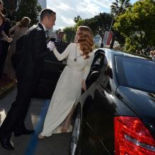 Jessica Chastain arrive à la montée des marches pour Cléôpatre au Palais des Festivals à Cannes, le 21 mai 2013.