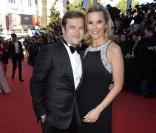 Laurence Ferrari (robe Paule Ka) et son mari Renaud Capuçon au 66e Festivak de Cannes.