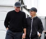 Chris Evert et Greg Norman à l'Open britannique de golf le 17 juillet 2008