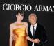 Giorgio Armani et Milla Jovovich à l'exposition Eccentrico à Rome qui célèbre la maison Armani. Le 5 juin 2013