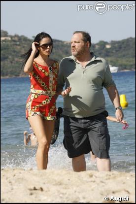 Harvey Weinstein et Georgina Chapman en vacances à St-Trop'