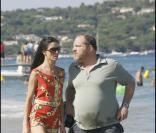 Harvey Weinstein et Georgina Chapman en vacances à St-Trop'