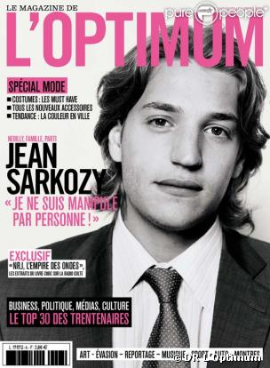 Jean Sarkozy en Une de L'Optimum