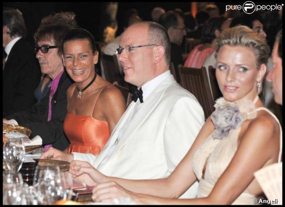 Stéphanie de Monaco, Albert II de Monaco et Charlene Wittstock