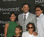 Will Smith avec sa femme Jada et ses enfants Trey, Willow et Jaden