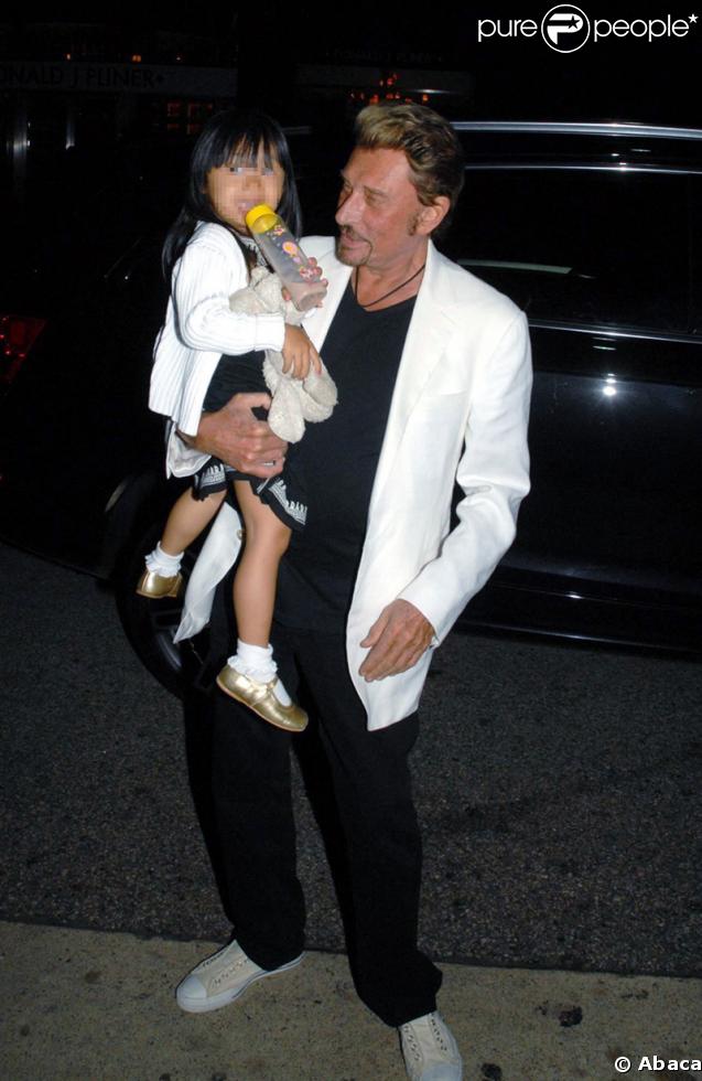 Johnny Hallyday et sa fille Jade