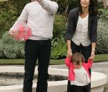 Mary de Danemark, son époux Frederik et leurs deux enfants