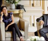Rachida Dati est très très heureuse d'être avec ses amis du gouvernement pour fêter MAM