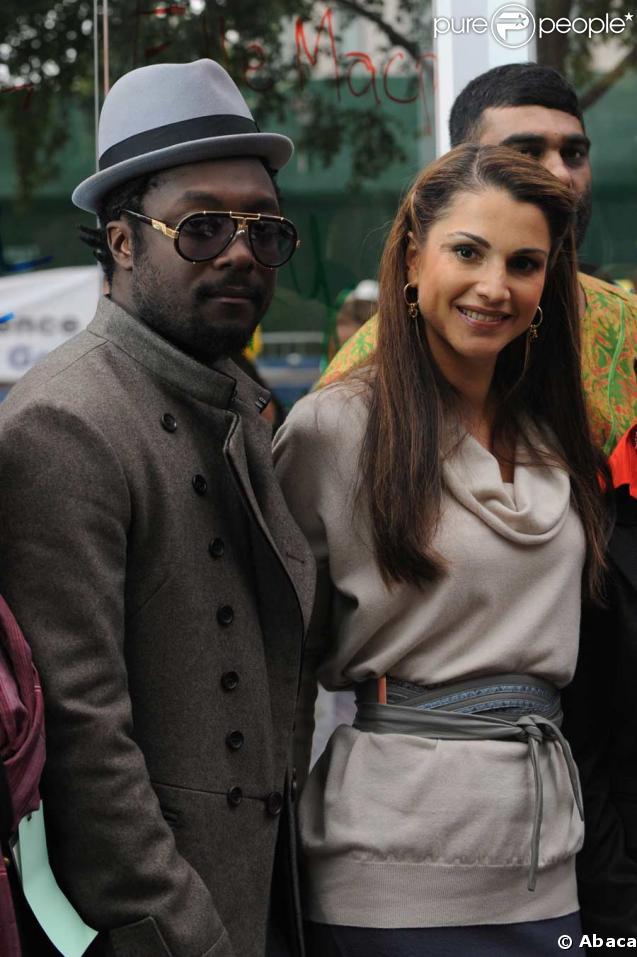 Rania de Jordanie et Will I.Am