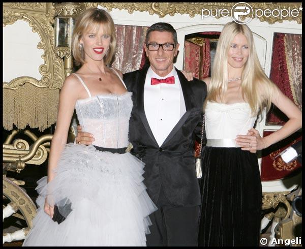 Eva Herzigova, Stefano Gabbana et Claudia Schiffer