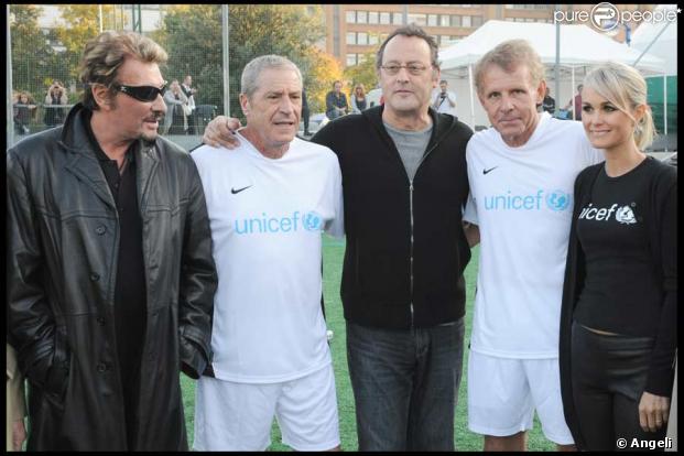 Johnny Hallyday, Jean-Claude Darmon, Jean Reno, PPDA, Laeticia Hallyday