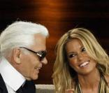 Emission 'Wetten, dass...' : Karl Lagerfeld et Sylvie Van der Vaart