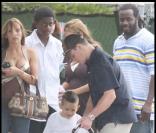 Matt Damon, sortie en famille au restaurant