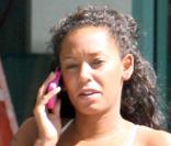 Mel B. à la sortie de son cours de gym à West Hollywood