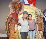 Rachel Bourlier et sa fille au 1 an du Roi Lion, le 9 octobre 2008