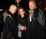 Sting et Trudie Styler, avec la princesse Haya Bint Al Hussein