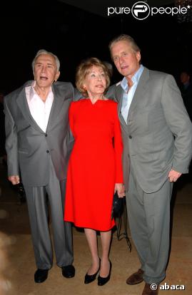 Kirk Douglas sa femme et son fils