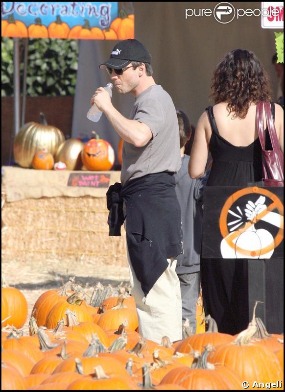 Christian Slater à la pêche aux citrouilles