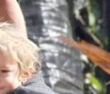 Gavin Rossdale et son fils au Mr Bones Pumpkin Patch