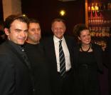 Clovis Cornillac, Jean-Michel Aulas, Emilie Proust et Claude Puel