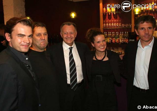 Clovis Cornillac, Jean-Michel Aulas, Emilie Proust et Claude Puel