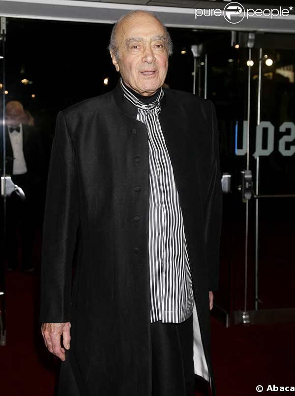 Mohammed Al Fayed à la première mondiale de James Bond Quantum of Solace !