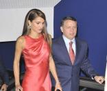 Rania de Jordanie, le roi Abdullah II et leur fille Iman