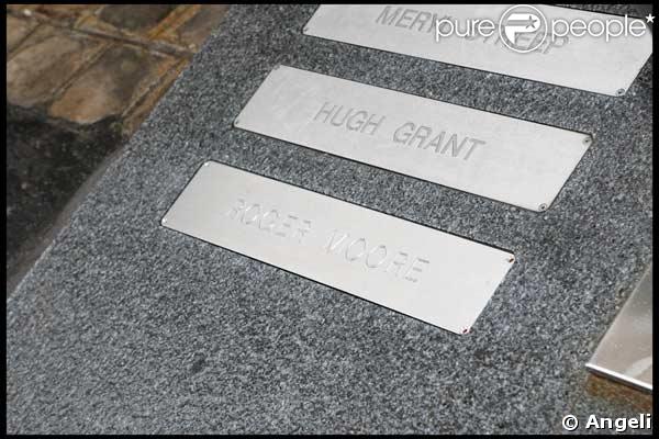 La plaque de Roger Moore