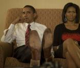 Barack Obama dans l'intimite  du soir de son election a la presidence americaine