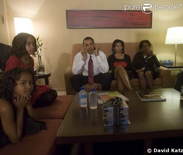 Barack Obama dans l'intimité du soir de son élection à la présidence américaine