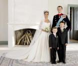 Marie Cavallier et Joachim de Danemark, ici avec ses deux fils d'un autre mariage, attendent leur premier enfant !