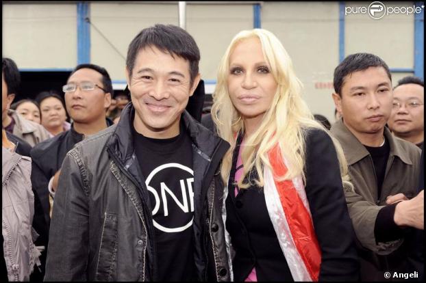 Donatella Versace et Jet Li inaugurent un nouveau site