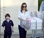 Calista Flockheart et son fils