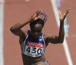 Eunice Barber aux Chapionnats du Monde d'Osaka, Japon, en 2007
