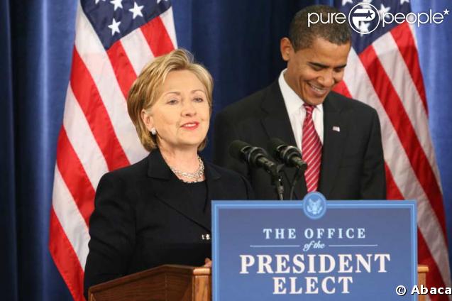 Hillary Clinton et Barack Obama