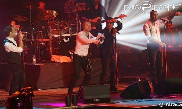 Les Boyzone en concert au Jingle Bell Ball à Londres le 10 décembre 2008