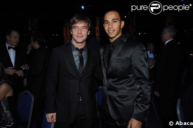 Lewis Hamilton et Sebastien Loeb