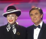 Geneviève de Fontenay et jean-Pierre Foucault
