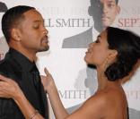 Will Smith et Rosario Dawson lors de la première de Sept Vies à Paris