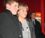 Nadine Morano, secrétaire d'Etat chargée de la famille, et son fils Grégoire 