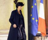 Rachida Dati, sur le perron de l'Elysée, le 13/01/09.
