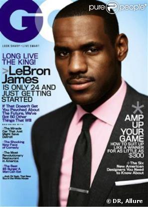 LeBron James pour le magazine GQ, dans lequel on peut voir les photos d'Isla Fisher