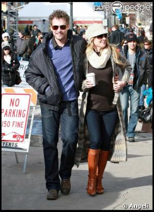 Anne Heche, enceinte et son compagnon James Tupper, au Festival de Sundance
