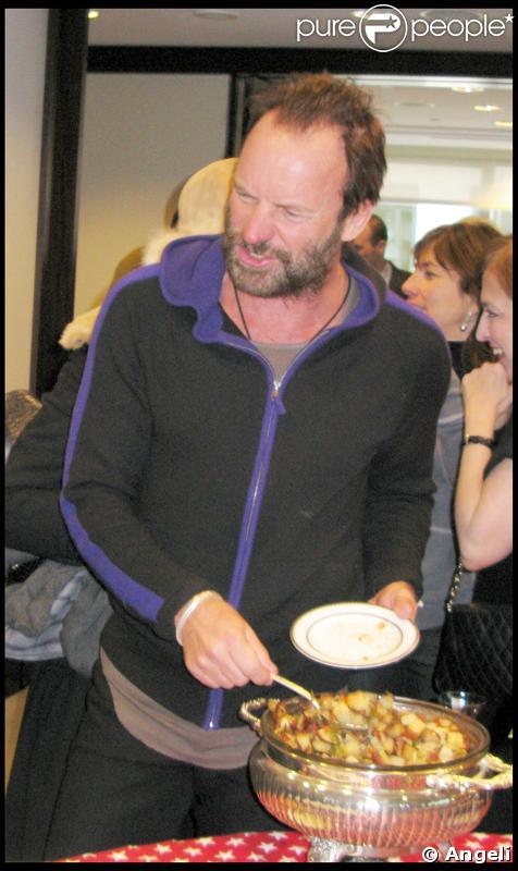 Sting lors du brunch organisé pour l'investiture de Barack Obama