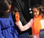 Malia et Sasha Obama, fières de leur papa Barack Obama
