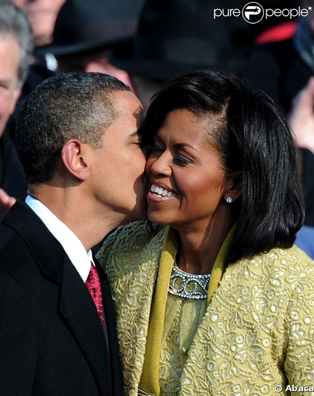 Barack et Michelle Obama lors de l'investiture, un couple glamour 